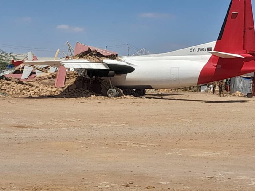 A Jetways Airlines Fokker 50 cargo aircraft crashed at Ceelbarde Airport in Somalia