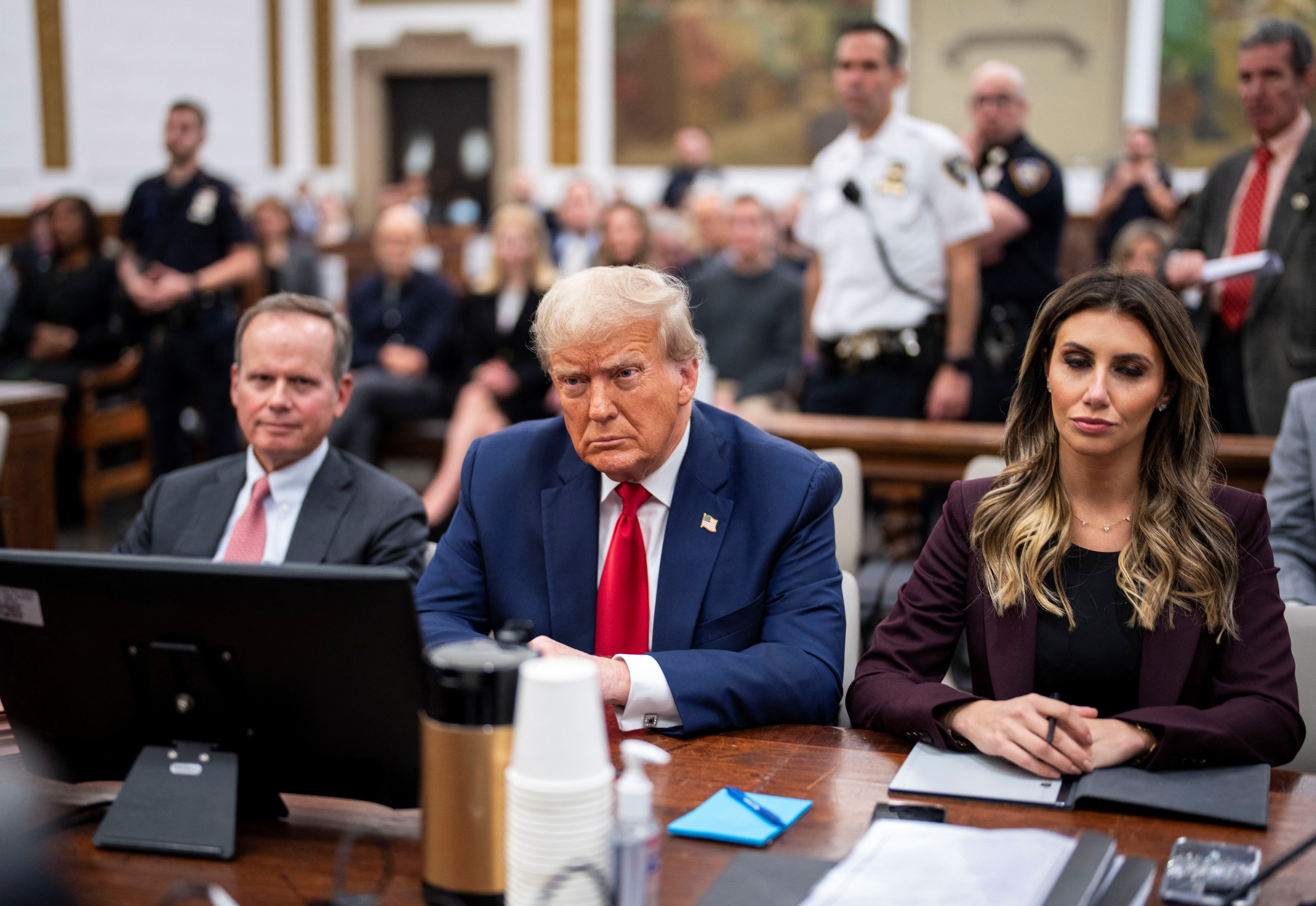At one point, the judge threatened to kick Mr Trump out of court after he was overheard criticising Jean Carroll's testimony.