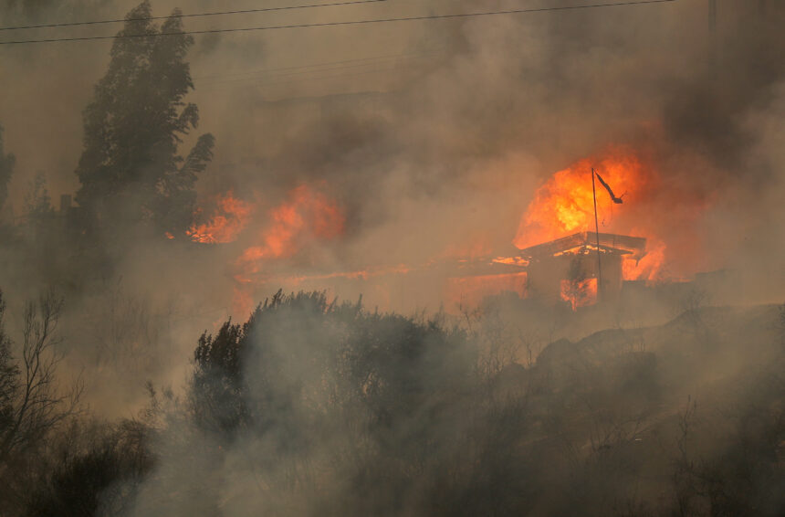Chile forest fire