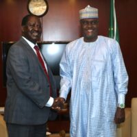 Raila Odinga and Moussa Faki