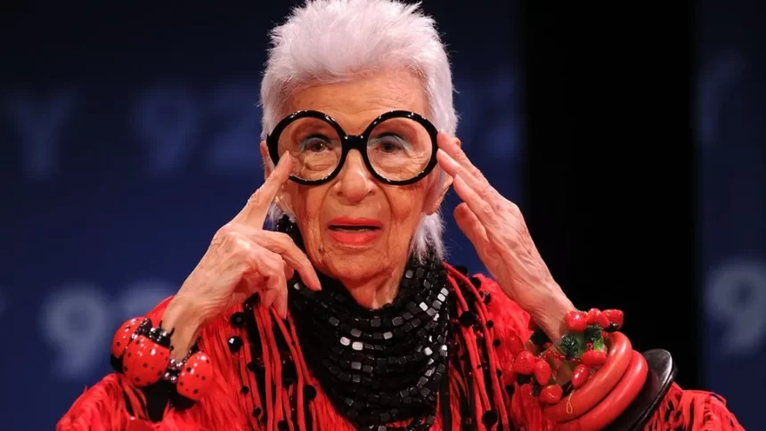 US Fashion designer Iris Apfel